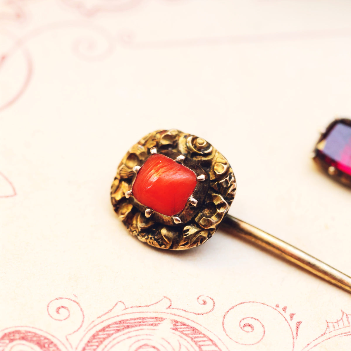 A Trio of Miniature Antique Stick Pins