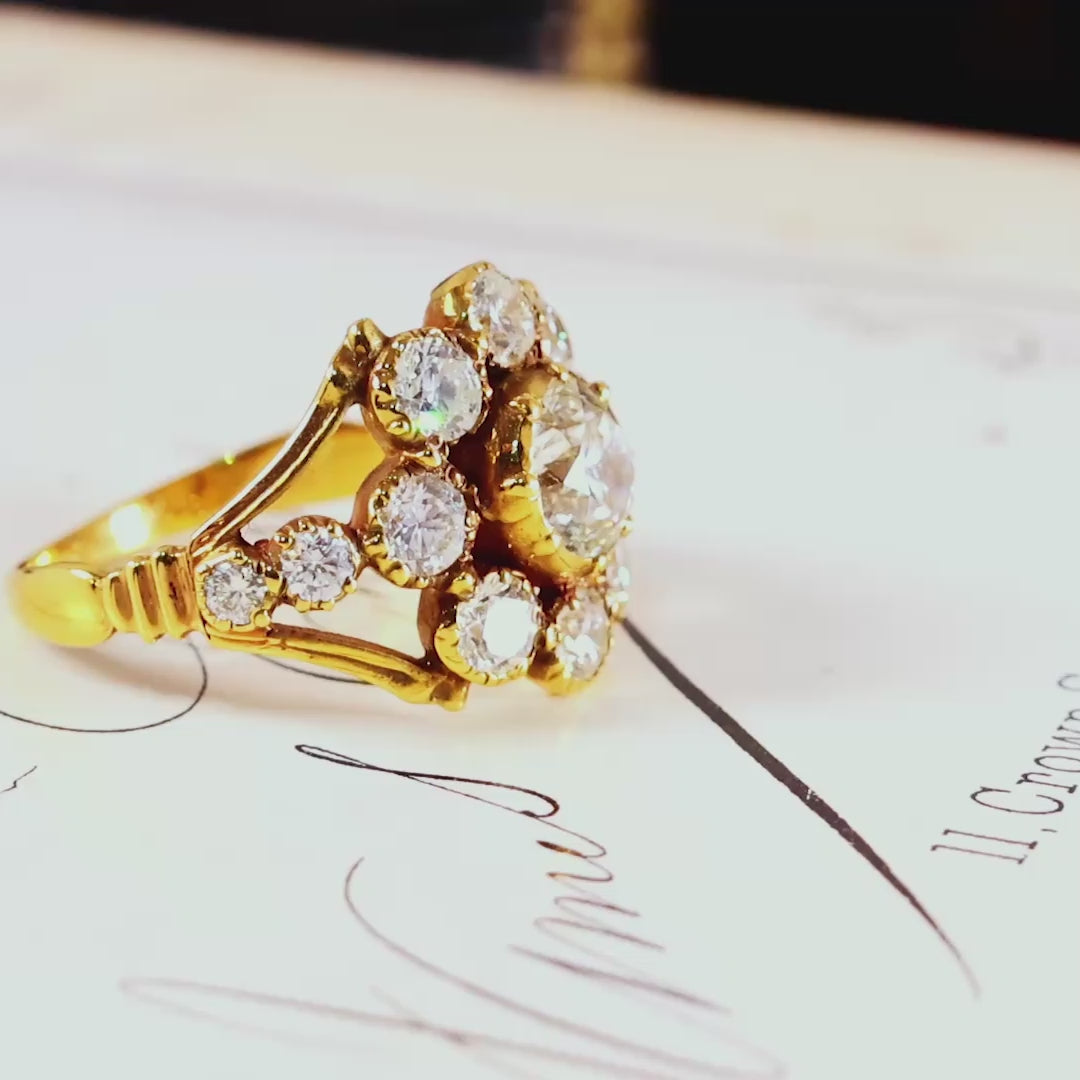 Rare Antique Georgian Diamond Ring