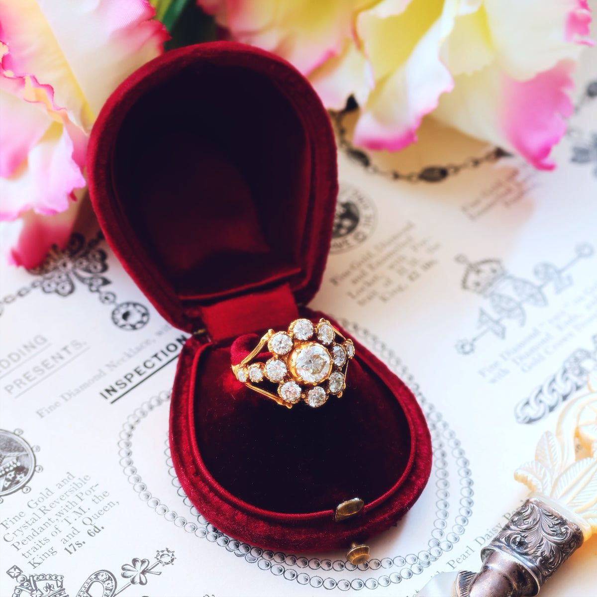 Prized Rare Antique Georgian Diamond Ring