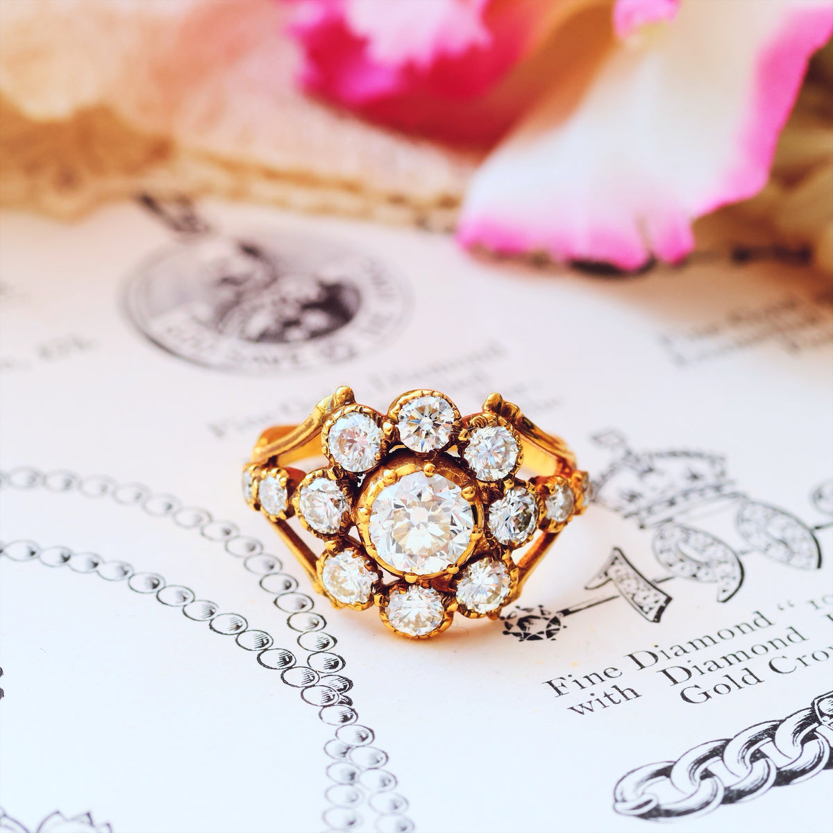 Rare Antique Georgian Diamond Ring