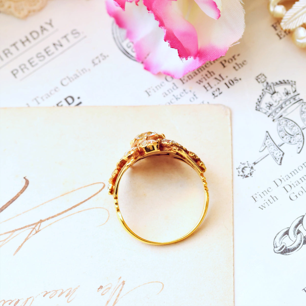 Prized Rare Antique Georgian Diamond Ring