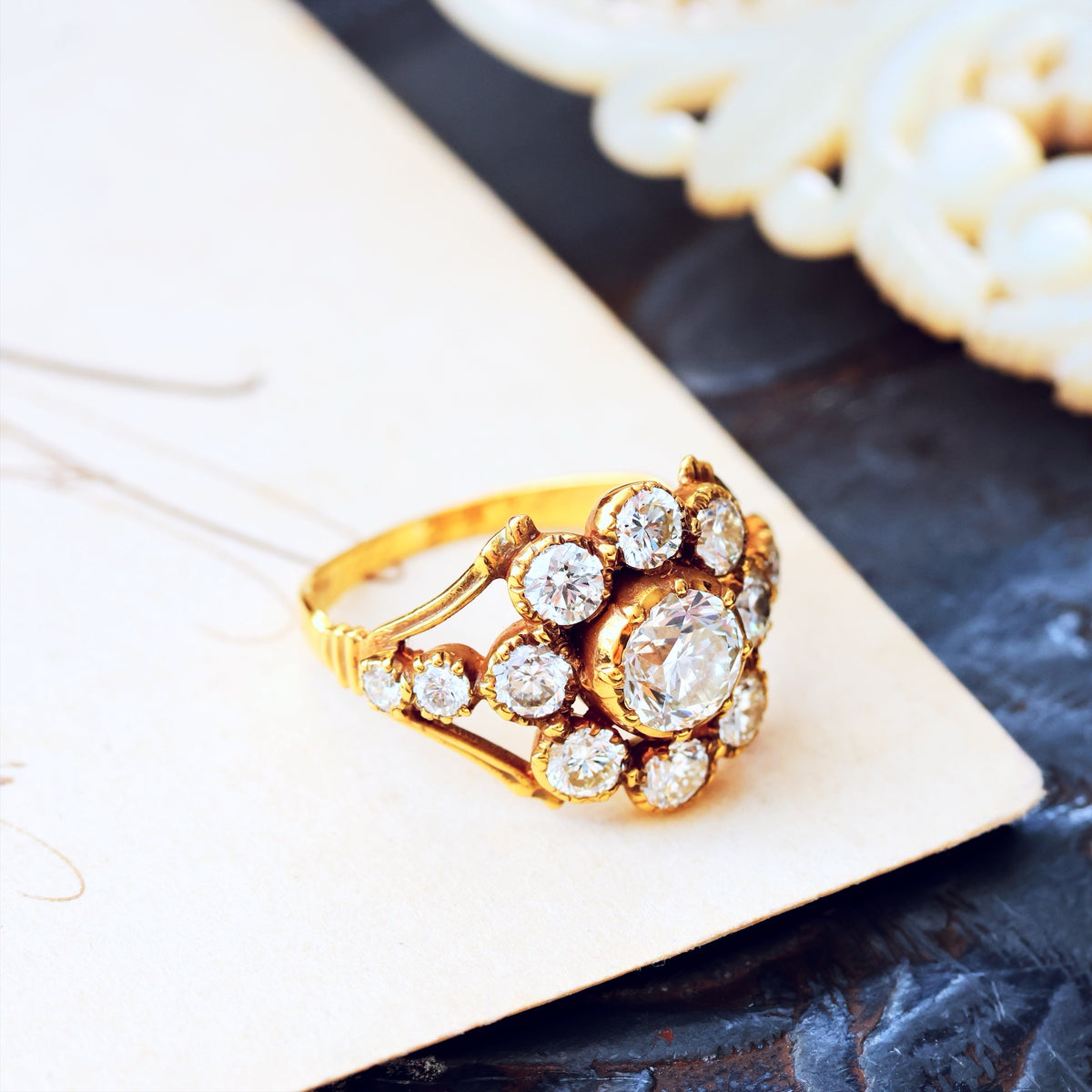 Prized Rare Antique Georgian Diamond Ring