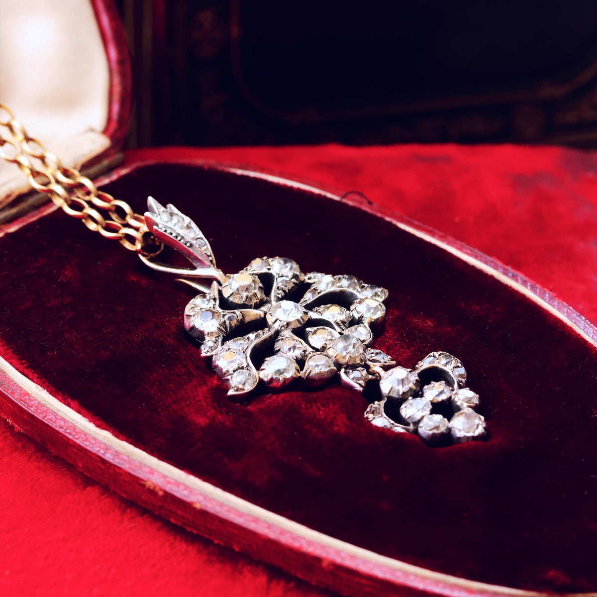 Oh, So Splendid & Rare Antique Iberian Diamond Pendant