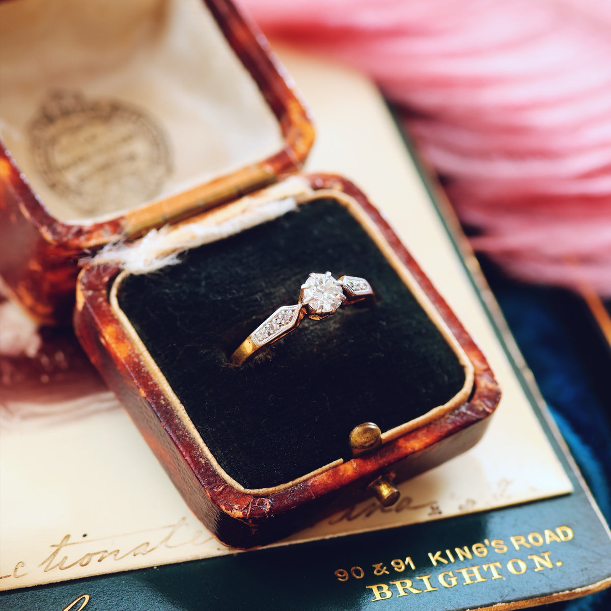 Classic Vintage 0.40ct Diamond Engagement Ring