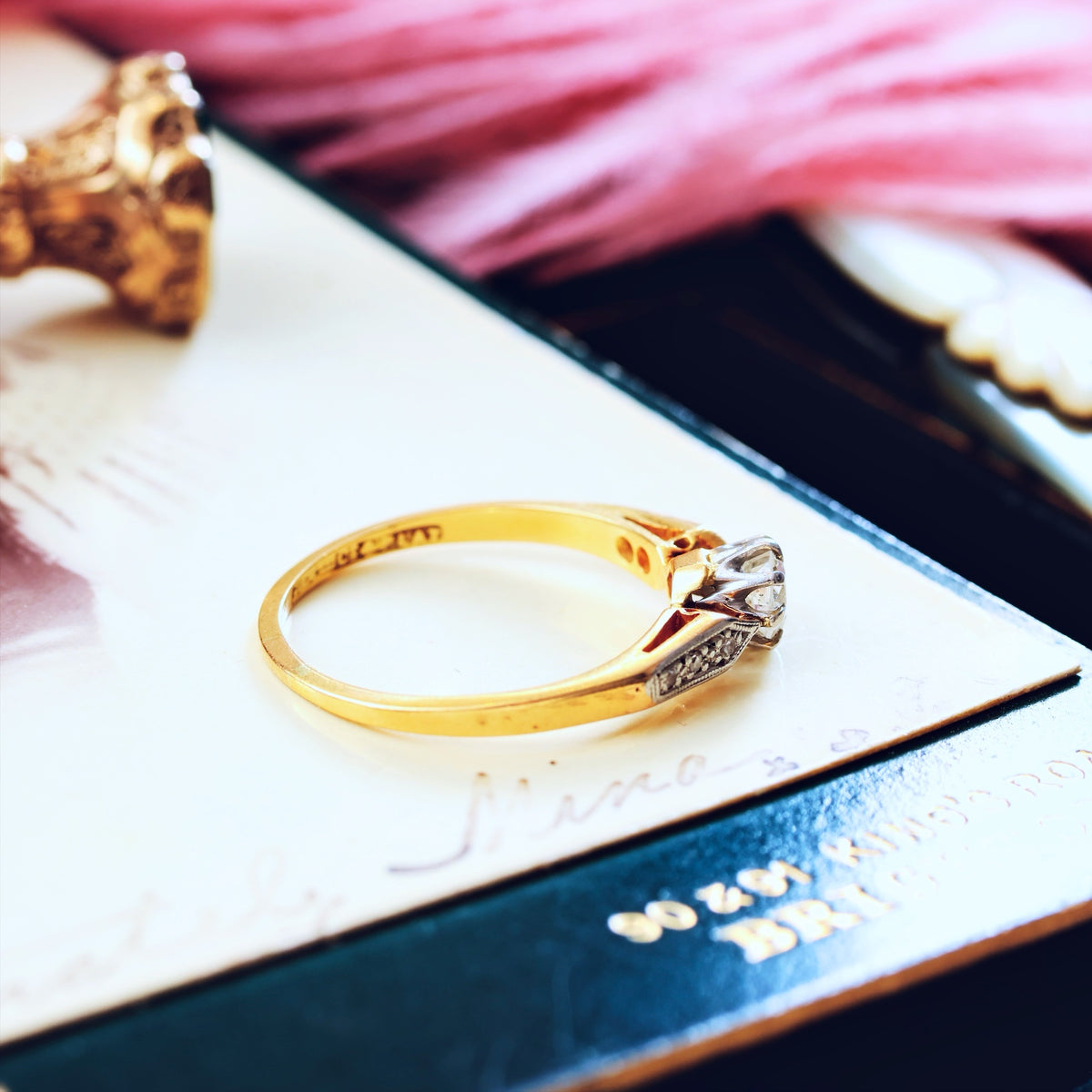 Classic Vintage 0.40ct Diamond Engagement Ring