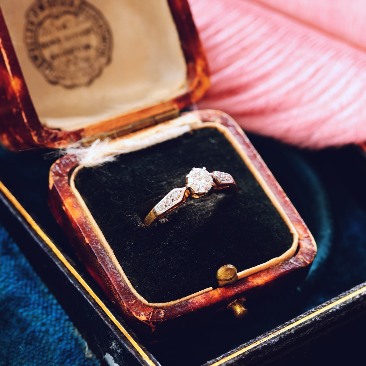 Classic Vintage 0.40ct Diamond Engagement Ring
