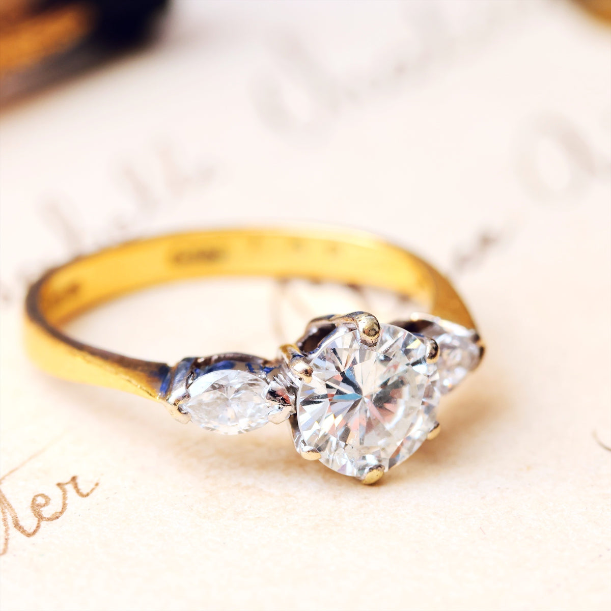 Vintage 0.90ct Diamond Engagement Ring