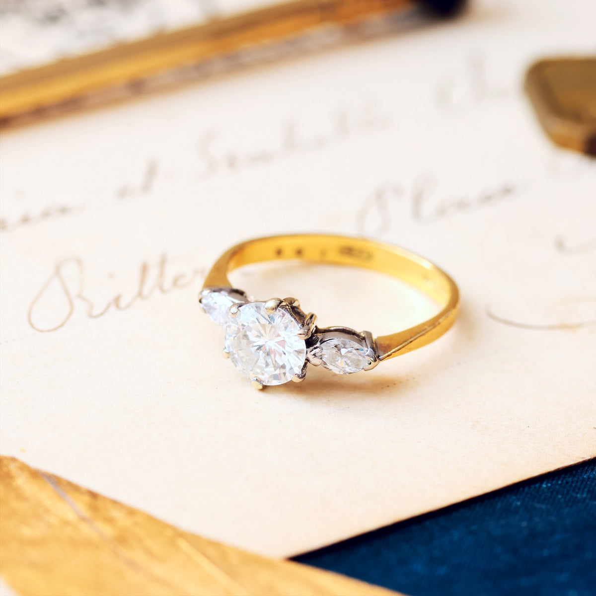 Sensational Vintage 0.90ct Diamond Engagement Ring