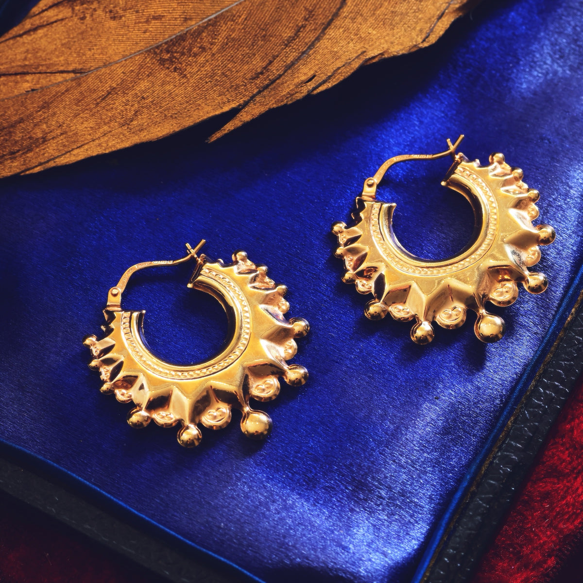 Vintage 9ct Gold Creole Earrings