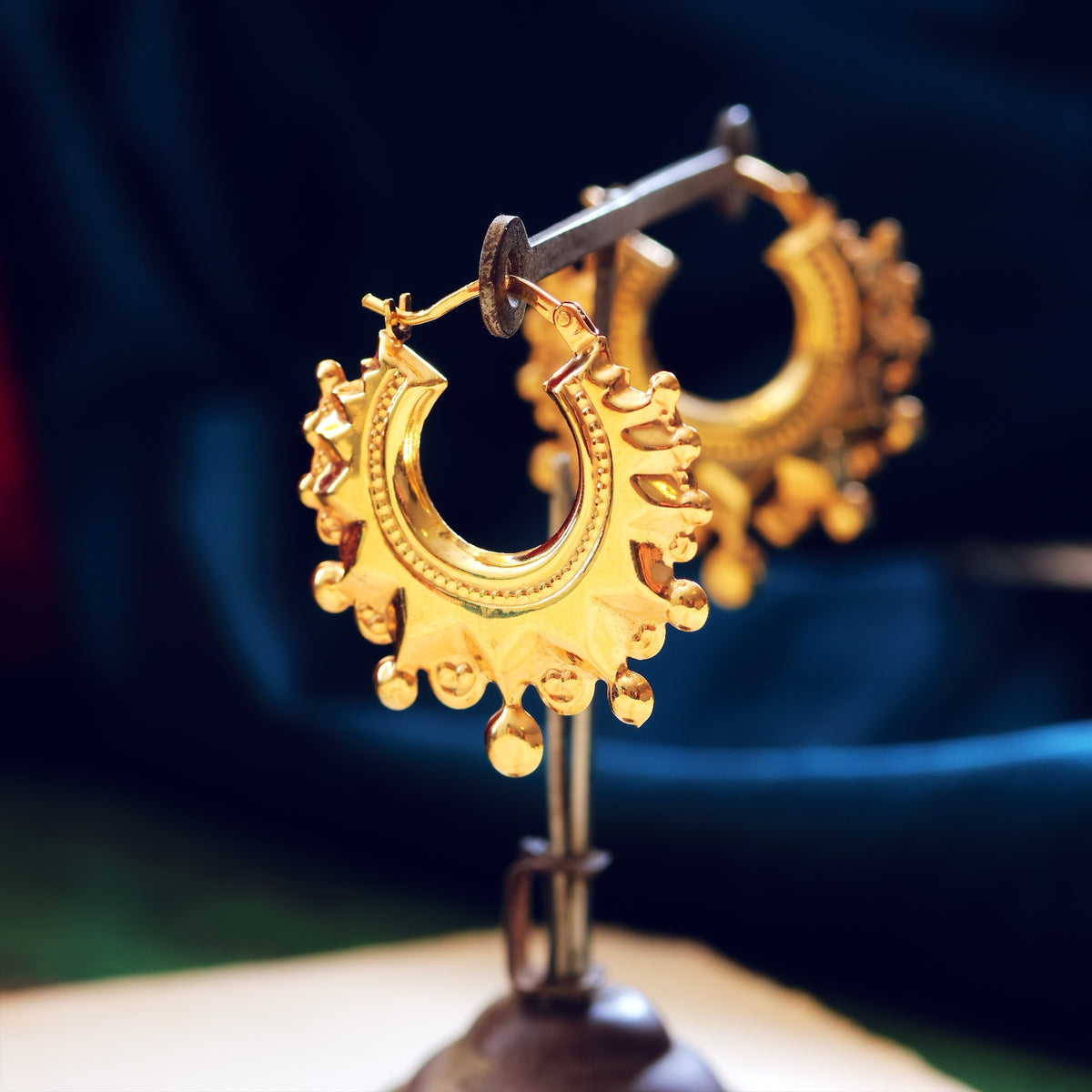 Vintage 9ct Gold Creole Earrings