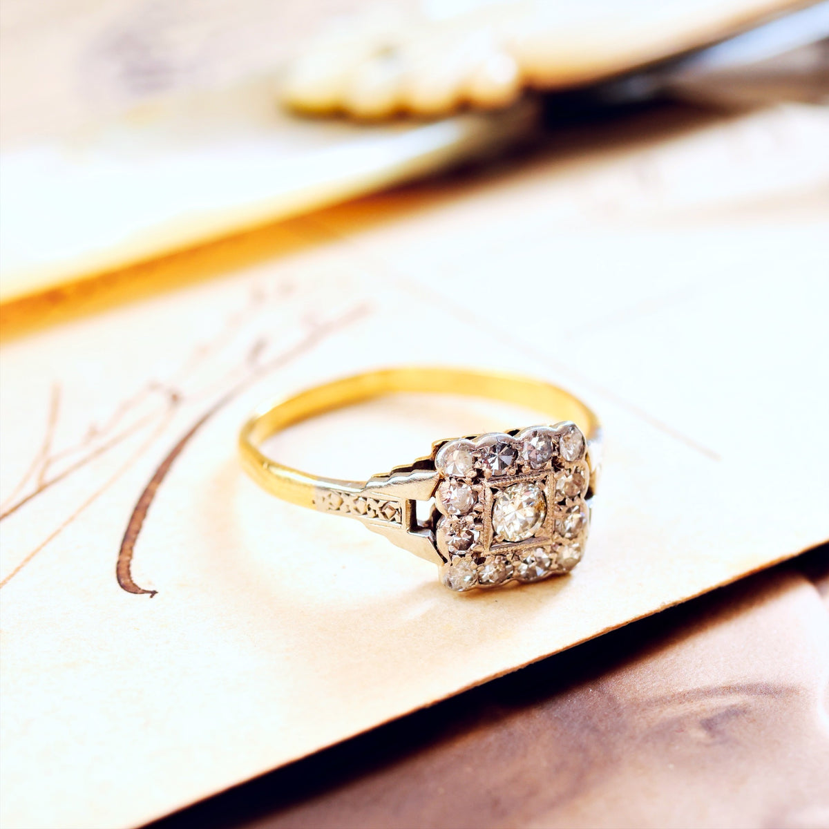 Vintage Art Deco Diamond Engagement Ring