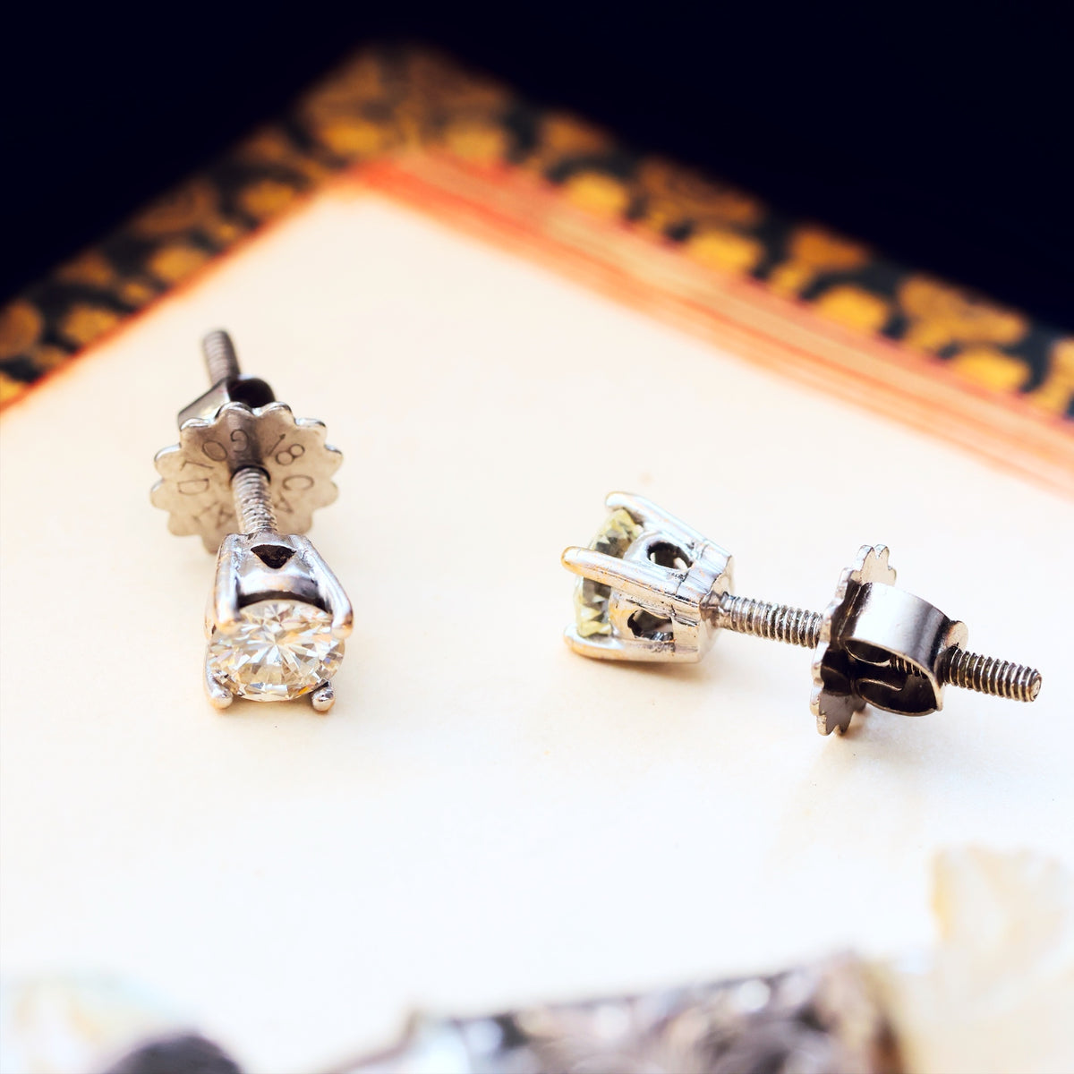 Fabulous Quality! Classic Diamond Stud Earrings
