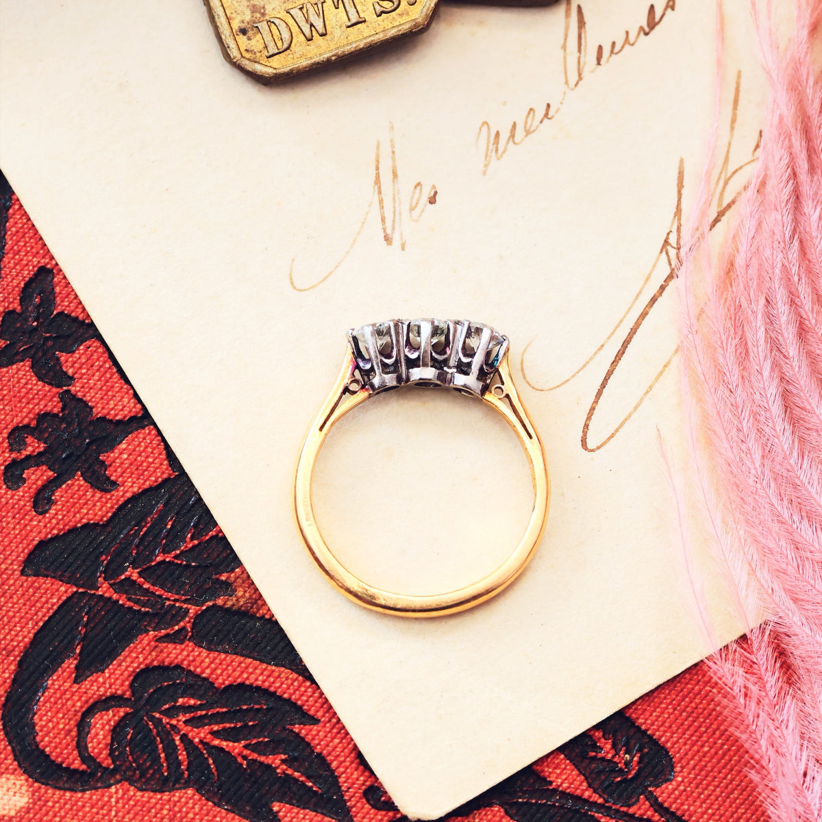 Vintage Sparkles! Diamond Trilogy Engagement Ring
