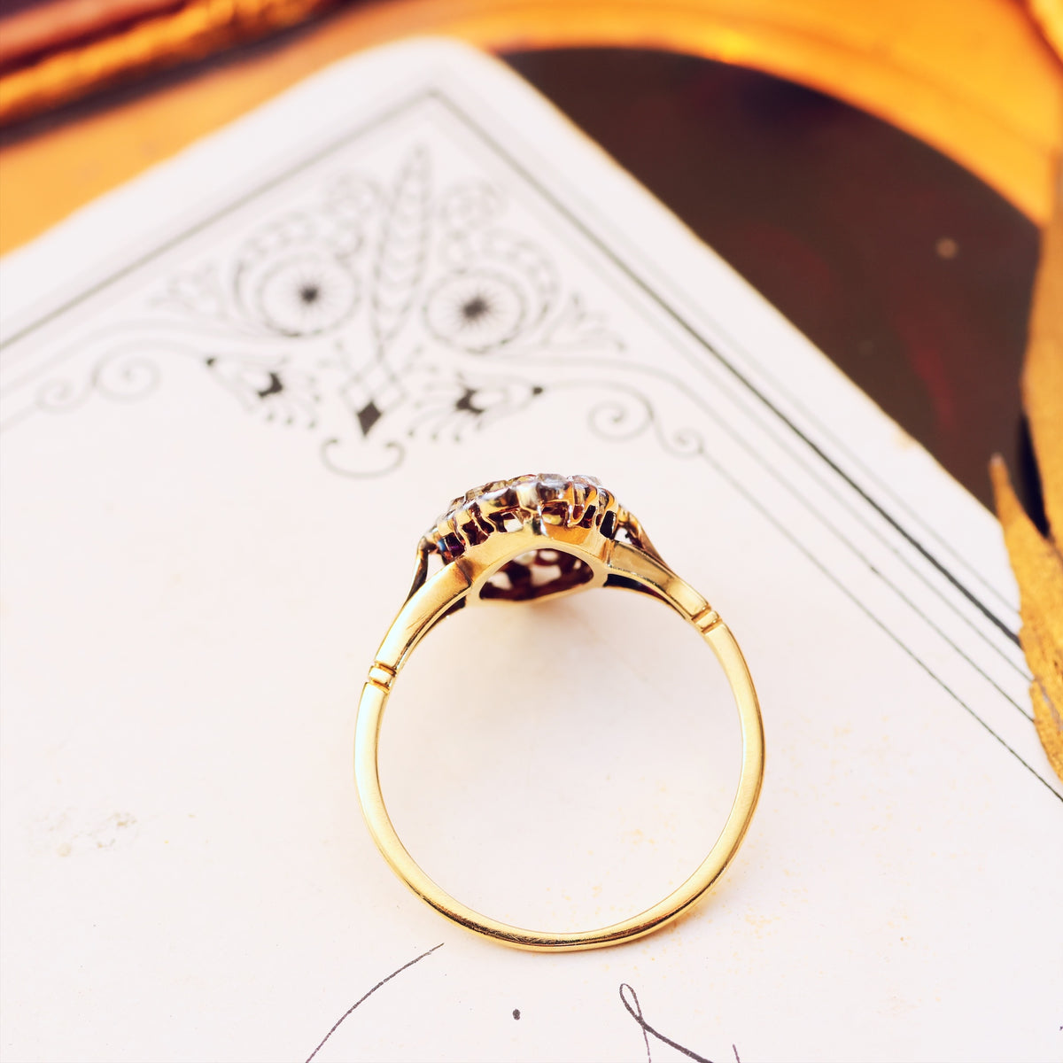 Fine Lovely! Vintage Marquise Diamond Cluster Ring