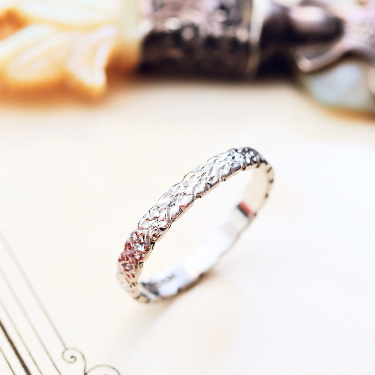 Hand Made Size 'L and a half' or '5.75' Platinum Wedding Band