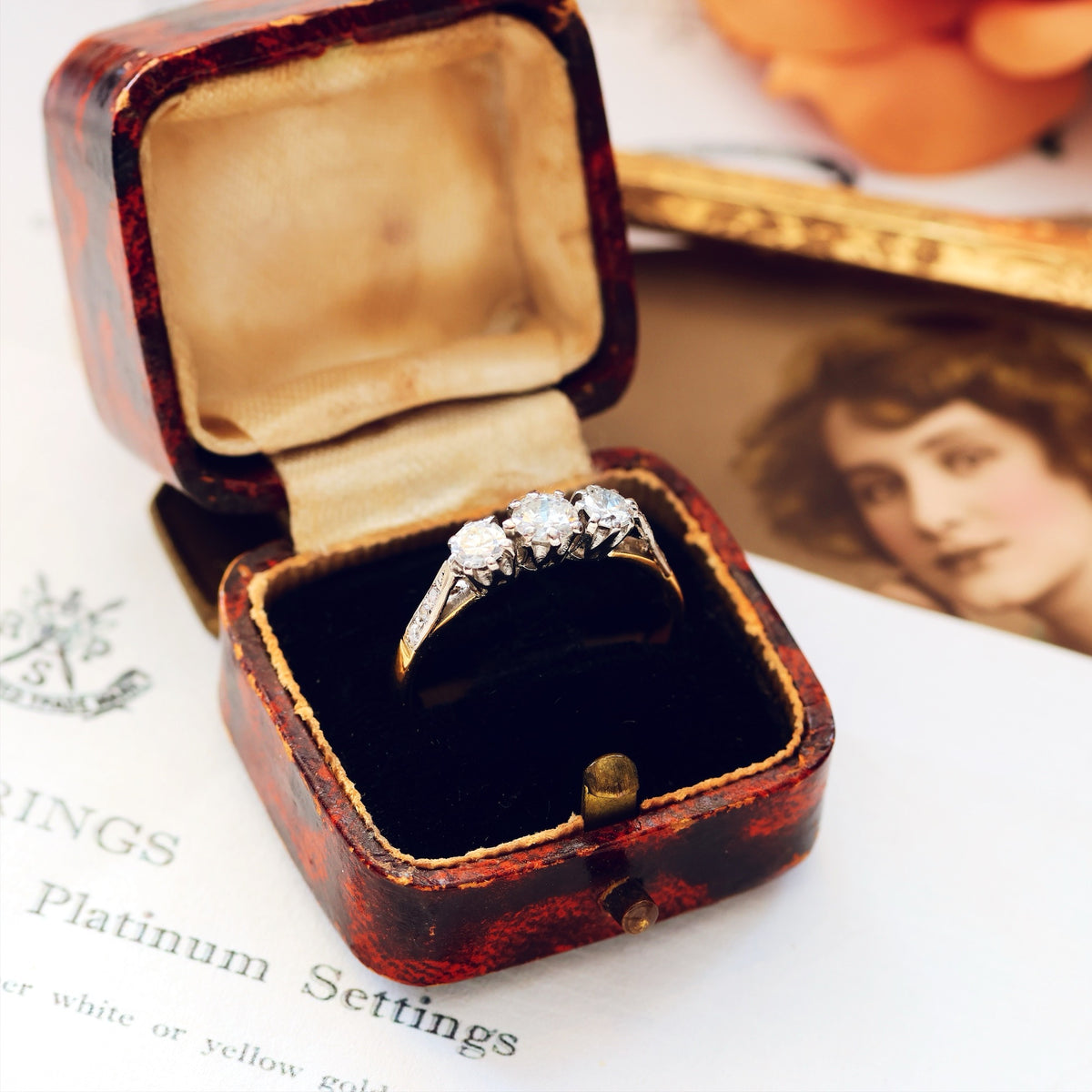 So Pretty! Vintage Trilogy Diamond Engagement Ring