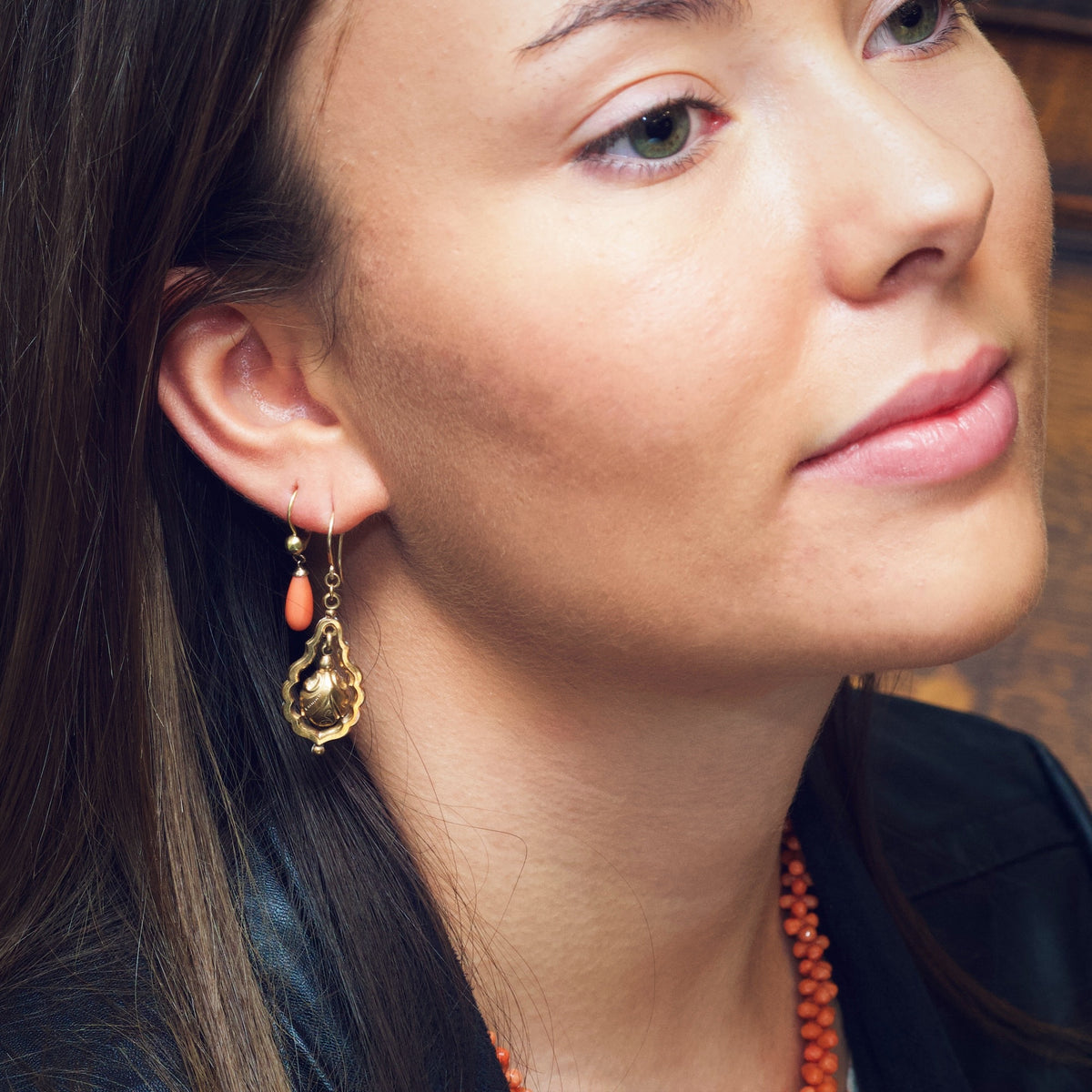 Victorian Gold Cased Drop Earrings