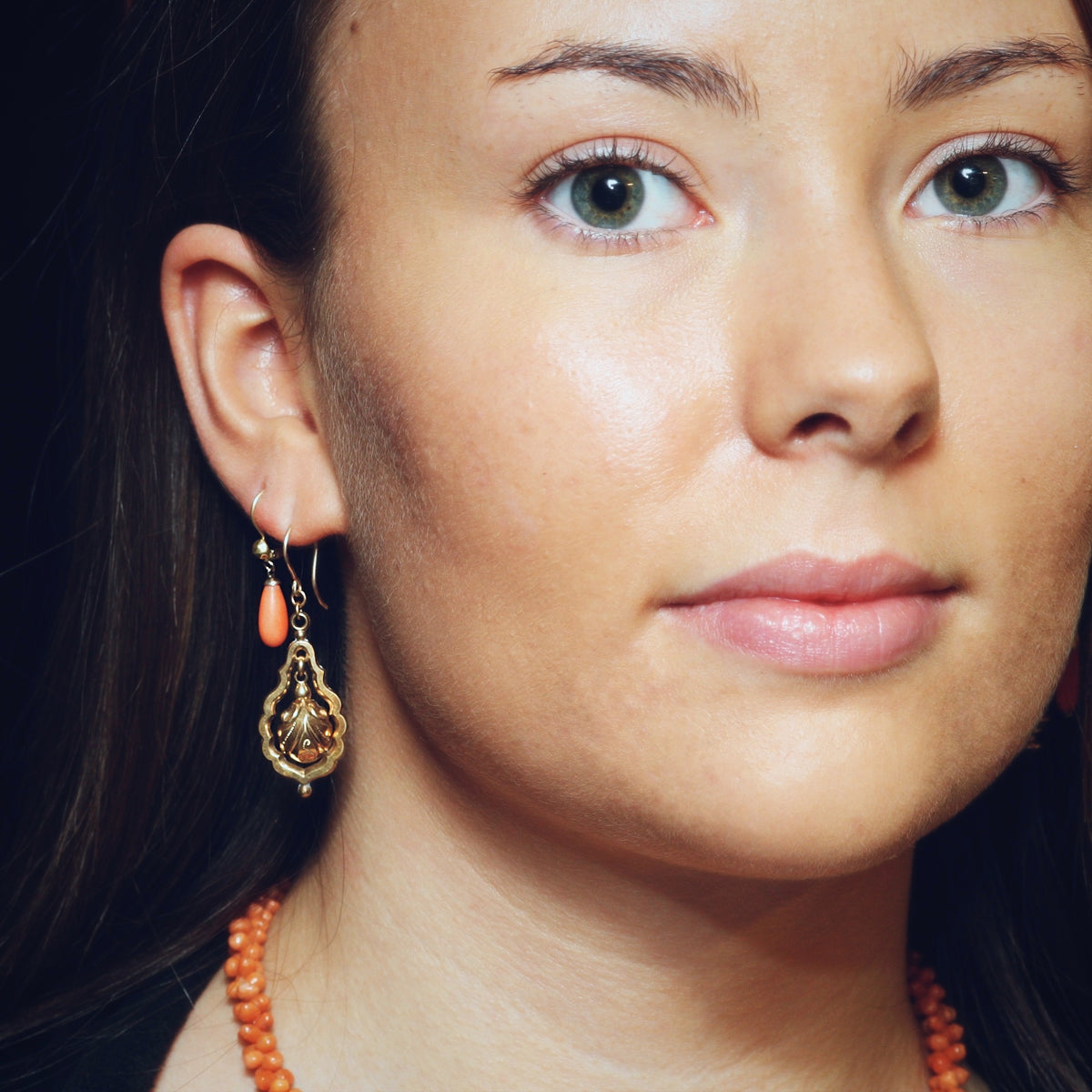 Victorian Gold Cased Drop Earrings