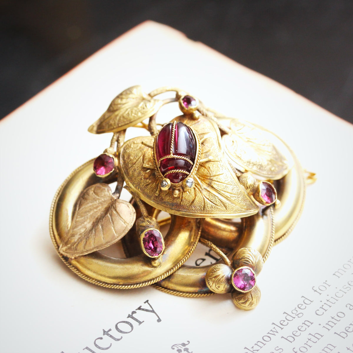 Circa 1860 Most Exquisite Antique Victorian Brooch