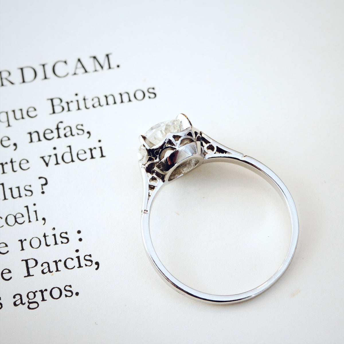 Lovely Certificated 1.20ct Hand Cut Diamond Engagement Ring