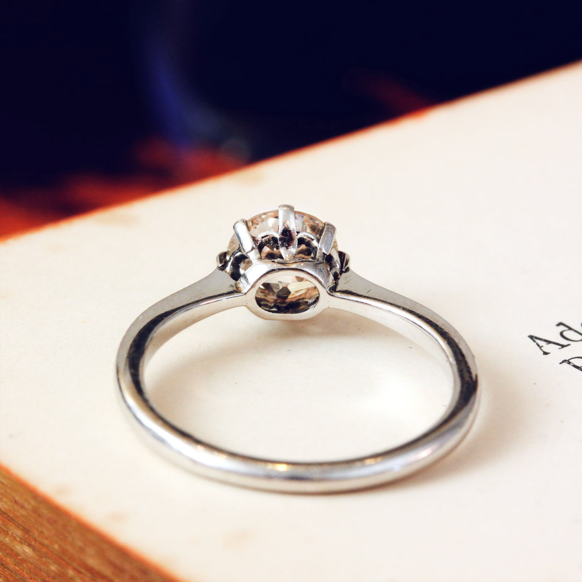 Vintage 1.19ct Old Cut Diamond Engagement Ring