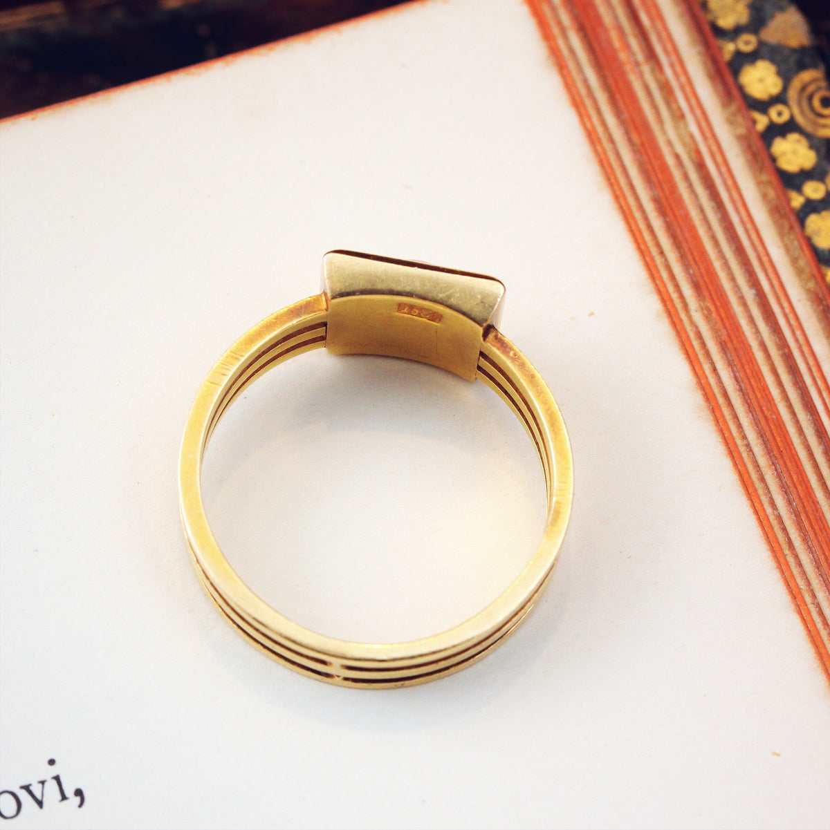 Magnificent Gothic Victorian Natural Pearl Ring
