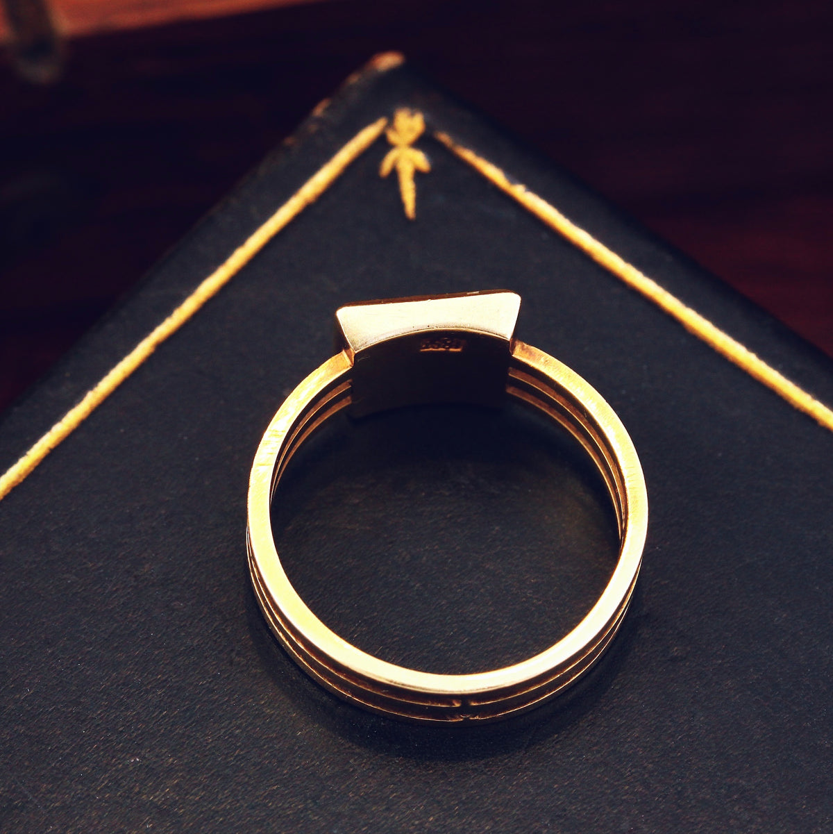 Magnificent Gothic Victorian Natural Pearl Ring